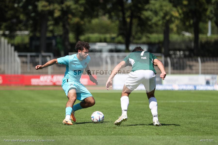 Kenan Aydin, sport, action, Willy-Sachs-Stadion, SpVgg Greuther Fürth II, Schweinfurt, Saison 2023/2024, SGF, Regionalliga Bayern, Fussball, FCS, BFV, 5. Spieltag, 19.08.2023, 1. FC Schweinfurt 1905 - Bild-ID: 2375307