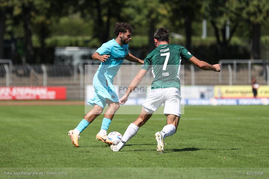 Kenan Aydin, sport, action, Willy-Sachs-Stadion, SpVgg Greuther Fürth II, Schweinfurt, Saison 2023/2024, SGF, Regionalliga Bayern, Fussball, FCS, BFV, 5. Spieltag, 19.08.2023, 1. FC Schweinfurt 1905 - Bild-ID: 2375308