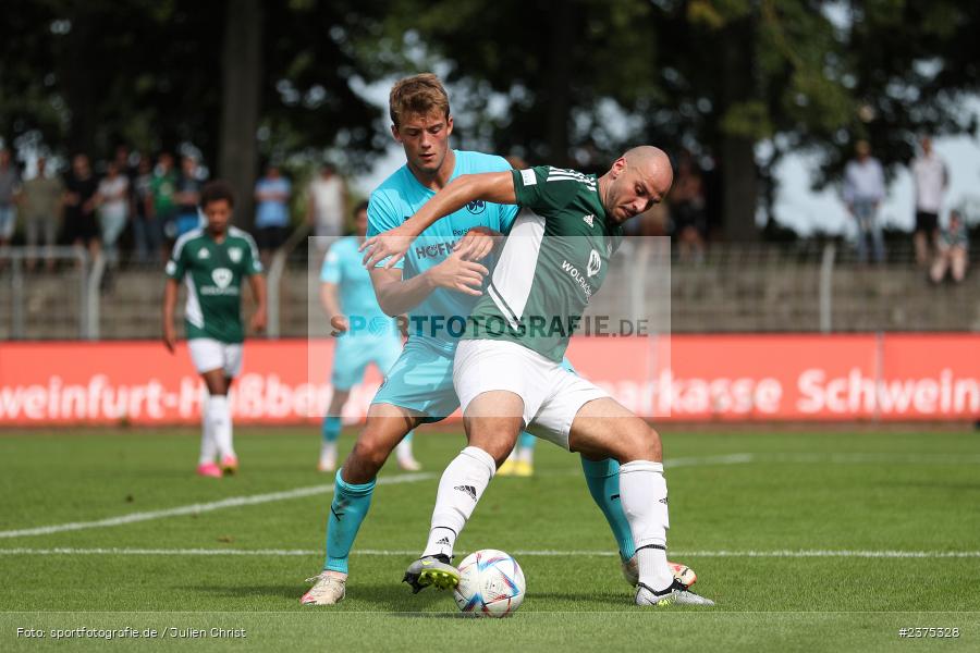 Adam Jabiri, sport, action, Willy-Sachs-Stadion, SpVgg Greuther Fürth II, Schweinfurt, Saison 2023/2024, SGF, Regionalliga Bayern, Fussball, FCS, BFV, 5. Spieltag, 19.08.2023, 1. FC Schweinfurt 1905 - Bild-ID: 2375328