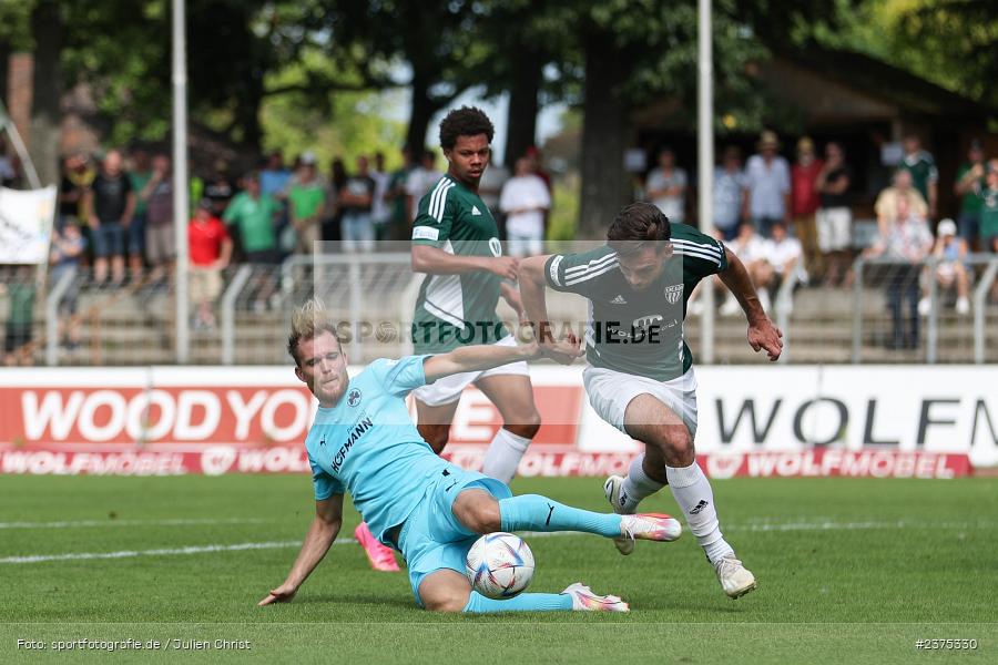 Fabian Baumgärtel, sport, action, Willy-Sachs-Stadion, SpVgg Greuther Fürth II, Schweinfurt, Saison 2023/2024, SGF, Regionalliga Bayern, Fussball, FCS, BFV, 5. Spieltag, 19.08.2023, 1. FC Schweinfurt 1905 - Bild-ID: 2375330