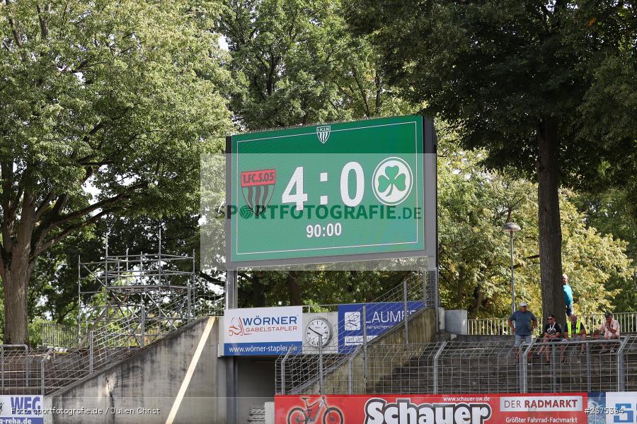 Endstand, Anzeigetafel, sport, action, Willy-Sachs-Stadion, SpVgg Greuther Fürth II, Schweinfurt, Saison 2023/2024, SGF, Regionalliga Bayern, Fussball, FCS, BFV, 5. Spieltag, 19.08.2023, 1. FC Schweinfurt 1905 - Bild-ID: 2375334