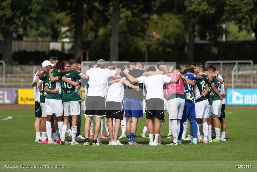 Mannschaftskreis, sport, action, Willy-Sachs-Stadion, SpVgg Greuther Fürth II, Schweinfurt, Saison 2023/2024, SGF, Regionalliga Bayern, Fussball, FCS, BFV, 5. Spieltag, 19.08.2023, 1. FC Schweinfurt 1905 - Bild-ID: 2375335