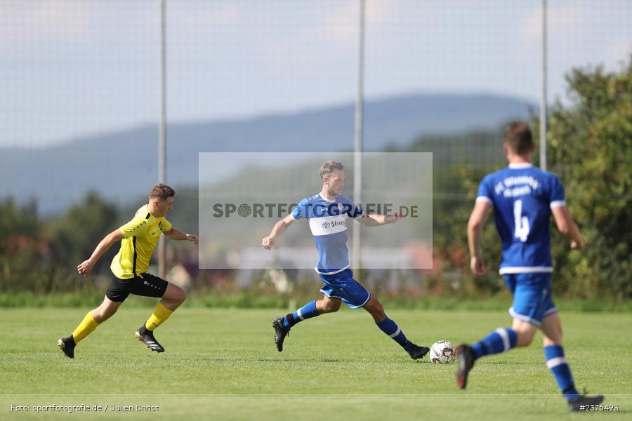 Jonas Hilpert, Sportgelände, Wiesenfeld, 20.08.2023, sport, action, BFV, Fussball, Saison 2023/2024, 2. Spieltag, Kreisklasse Würzburg, BSC, FCWH, BSC Aura, FC Wiesenfeld-Halsbach - Bild-ID: 2375493
