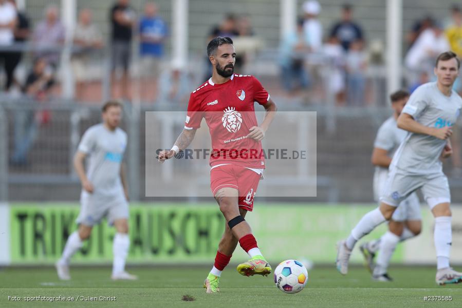Kevin Hingerl, Stadion am Schönbusch, Aschaffenburg, 25.08.2023, sport, action, BFV, Fussball, Saison 2023/2024, 6. Spieltag, Regionalliga Bayern, TGM, SVA, Türkgücü München, SV Viktoria Aschaffenburg - Bild-ID: 2375585