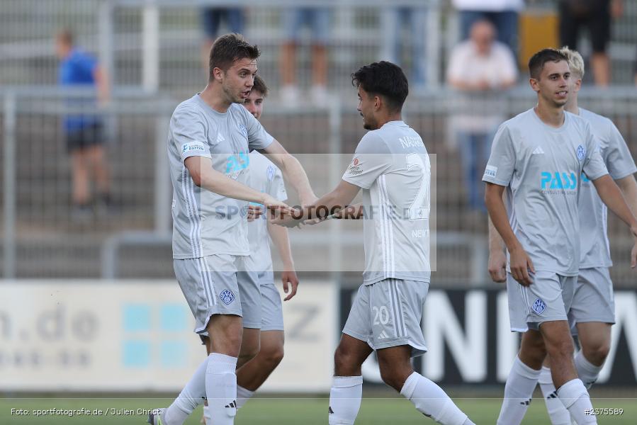 Luca Dähn, Stadion am Schönbusch, Aschaffenburg, 25.08.2023, sport, action, BFV, Fussball, Saison 2023/2024, 6. Spieltag, Regionalliga Bayern, TGM, SVA, Türkgücü München, SV Viktoria Aschaffenburg - Bild-ID: 2375589