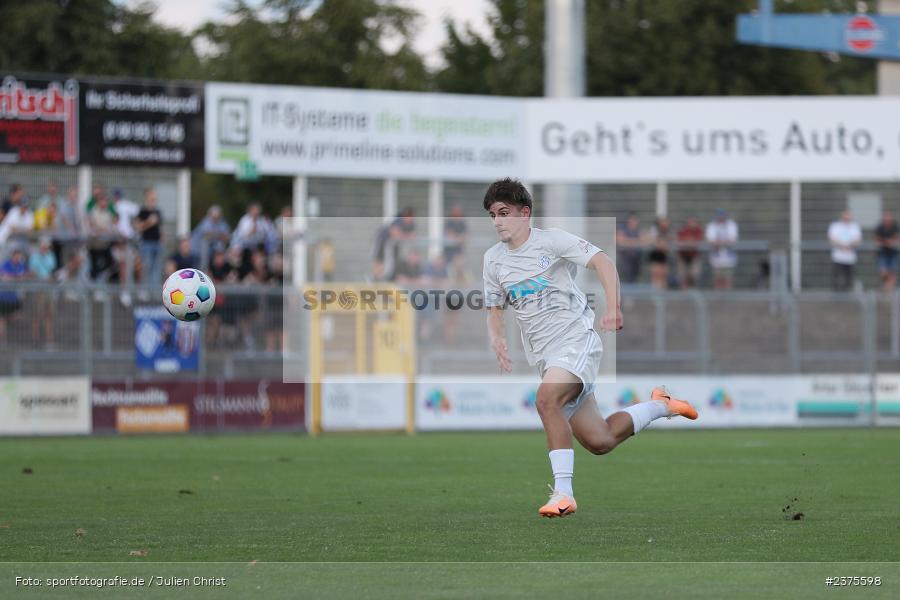 Lars Kleiner, Stadion am Schönbusch, Aschaffenburg, 25.08.2023, sport, action, BFV, Fussball, Saison 2023/2024, 6. Spieltag, Regionalliga Bayern, TGM, SVA, Türkgücü München, SV Viktoria Aschaffenburg - Bild-ID: 2375598