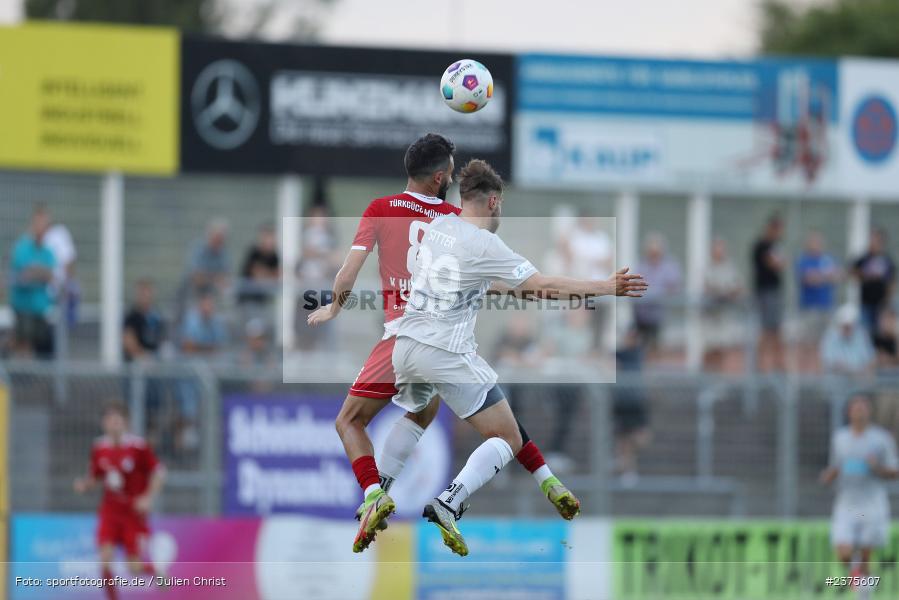 Lucas Sitter, Stadion am Schönbusch, Aschaffenburg, 25.08.2023, sport, action, BFV, Fussball, Saison 2023/2024, 6. Spieltag, Regionalliga Bayern, TGM, SVA, Türkgücü München, SV Viktoria Aschaffenburg - Bild-ID: 2375607