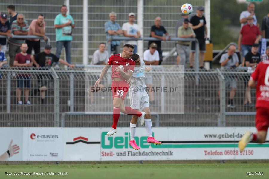 Maximilian Berwein, Stadion am Schönbusch, Aschaffenburg, 25.08.2023, sport, action, BFV, Fussball, Saison 2023/2024, 6. Spieltag, Regionalliga Bayern, TGM, SVA, Türkgücü München, SV Viktoria Aschaffenburg - Bild-ID: 2375608