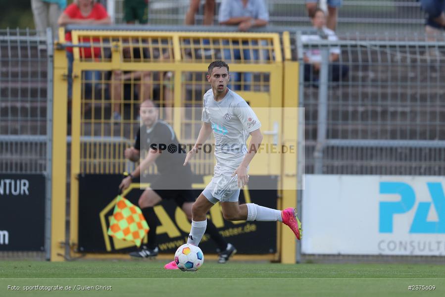 Veit Klement, Stadion am Schönbusch, Aschaffenburg, 25.08.2023, sport, action, BFV, Fussball, Saison 2023/2024, 6. Spieltag, Regionalliga Bayern, TGM, SVA, Türkgücü München, SV Viktoria Aschaffenburg - Bild-ID: 2375609