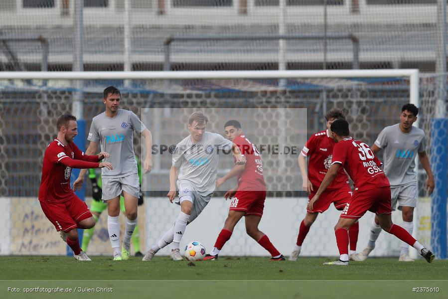 Tom Schulz, Stadion am Schönbusch, Aschaffenburg, 25.08.2023, sport, action, BFV, Fussball, Saison 2023/2024, 6. Spieltag, Regionalliga Bayern, TGM, SVA, Türkgücü München, SV Viktoria Aschaffenburg - Bild-ID: 2375610