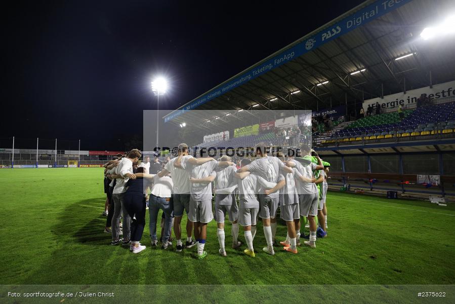 Mannschaftskreis, Stadion am Schönbusch, Aschaffenburg, 25.08.2023, sport, action, BFV, Fussball, Saison 2023/2024, 6. Spieltag, Regionalliga Bayern, TGM, SVA, Türkgücü München, SV Viktoria Aschaffenburg - Bild-ID: 2375622
