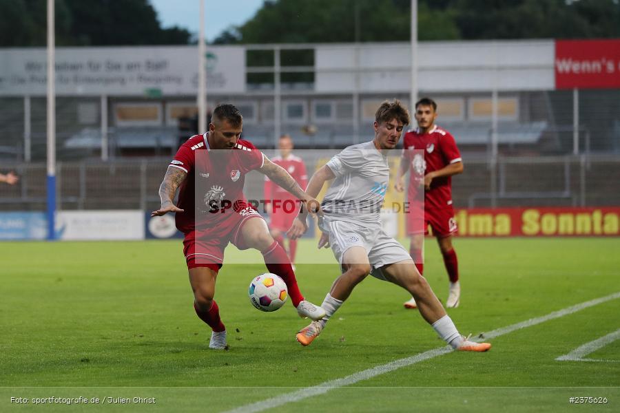 Maximilian Berwein, Stadion am Schönbusch, Aschaffenburg, 25.08.2023, sport, action, BFV, Fussball, Saison 2023/2024, 6. Spieltag, Regionalliga Bayern, TGM, SVA, Türkgücü München, SV Viktoria Aschaffenburg - Bild-ID: 2375626