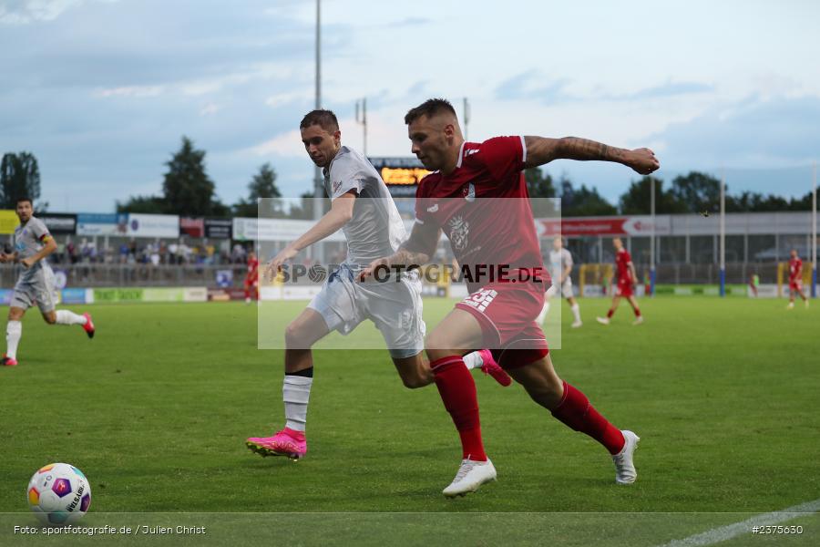 Veit Klement, Stadion am Schönbusch, Aschaffenburg, 25.08.2023, sport, action, BFV, Fussball, Saison 2023/2024, 6. Spieltag, Regionalliga Bayern, TGM, SVA, Türkgücü München, SV Viktoria Aschaffenburg - Bild-ID: 2375630