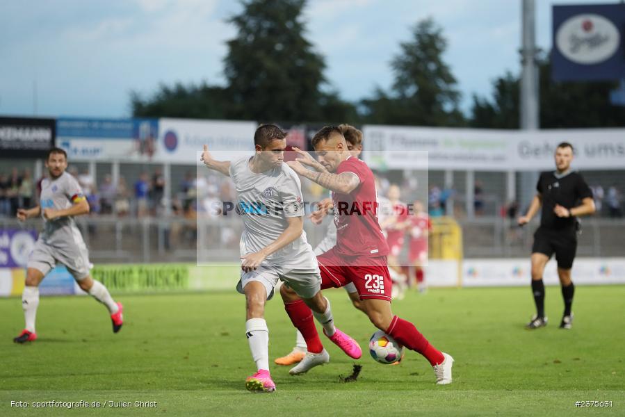 Veit Klement, Stadion am Schönbusch, Aschaffenburg, 25.08.2023, sport, action, BFV, Fussball, Saison 2023/2024, 6. Spieltag, Regionalliga Bayern, TGM, SVA, Türkgücü München, SV Viktoria Aschaffenburg - Bild-ID: 2375631
