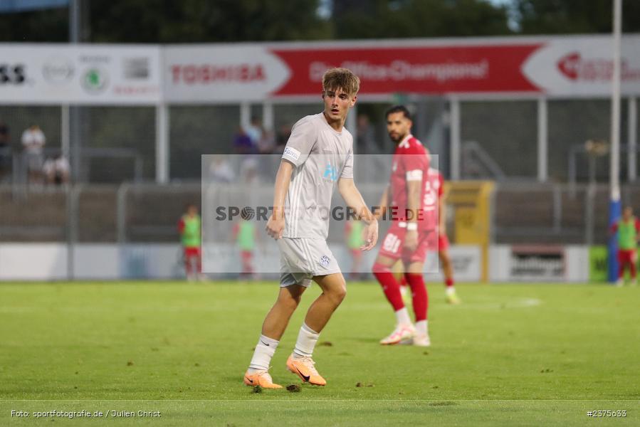 Lars Kleiner, Stadion am Schönbusch, Aschaffenburg, 25.08.2023, sport, action, BFV, Fussball, Saison 2023/2024, 6. Spieltag, Regionalliga Bayern, TGM, SVA, Türkgücü München, SV Viktoria Aschaffenburg - Bild-ID: 2375633