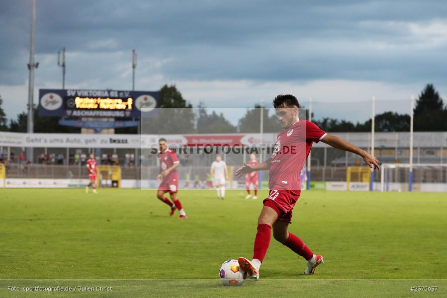 Arif Ekin, Stadion am Schönbusch, Aschaffenburg, 25.08.2023, sport, action, BFV, Fussball, Saison 2023/2024, 6. Spieltag, Regionalliga Bayern, TGM, SVA, Türkgücü München, SV Viktoria Aschaffenburg - Bild-ID: 2375637