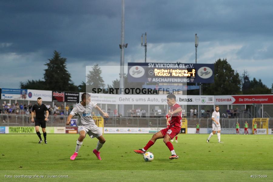 Halit Yilmaz, Stadion am Schönbusch, Aschaffenburg, 25.08.2023, sport, action, BFV, Fussball, Saison 2023/2024, 6. Spieltag, Regionalliga Bayern, TGM, SVA, Türkgücü München, SV Viktoria Aschaffenburg - Bild-ID: 2375639