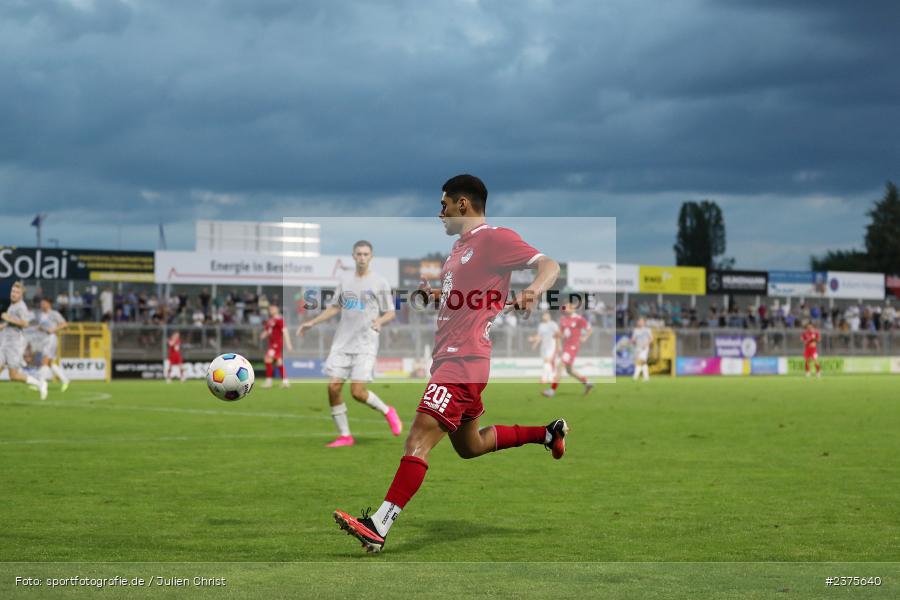 Halit Yilmaz, Stadion am Schönbusch, Aschaffenburg, 25.08.2023, sport, action, BFV, Fussball, Saison 2023/2024, 6. Spieltag, Regionalliga Bayern, TGM, SVA, Türkgücü München, SV Viktoria Aschaffenburg - Bild-ID: 2375640