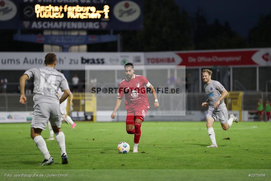 Ünal Tosun, Stadion am Schönbusch, Aschaffenburg, 25.08.2023, sport, action, BFV, Fussball, Saison 2023/2024, 6. Spieltag, Regionalliga Bayern, TGM, SVA, Türkgücü München, SV Viktoria Aschaffenburg - Bild-ID: 2375658