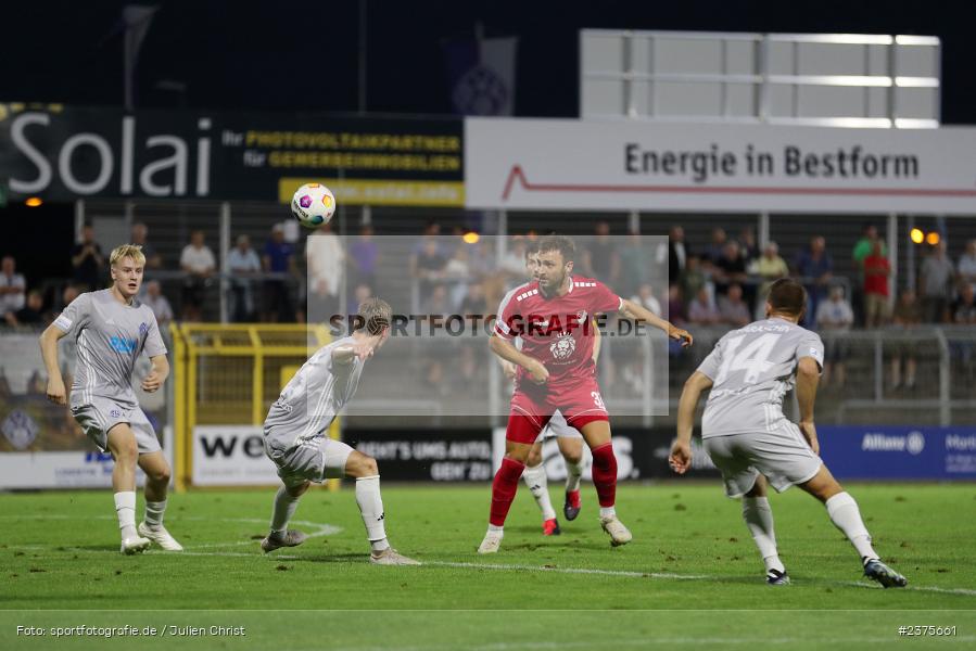 Serhat Imsak, Stadion am Schönbusch, Aschaffenburg, 25.08.2023, sport, action, BFV, Fussball, Saison 2023/2024, 6. Spieltag, Regionalliga Bayern, TGM, SVA, Türkgücü München, SV Viktoria Aschaffenburg - Bild-ID: 2375661