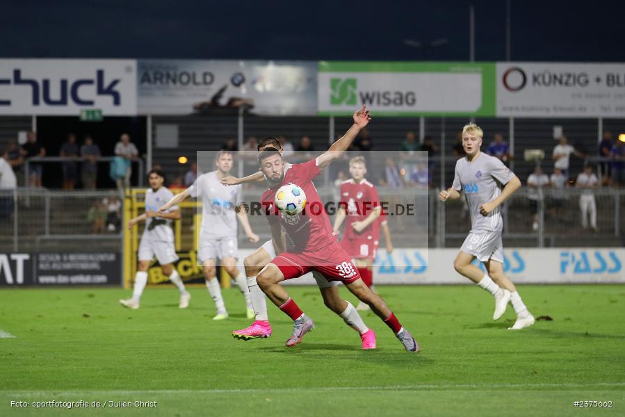 Emre Tunc, Stadion am Schönbusch, Aschaffenburg, 25.08.2023, sport, action, BFV, Fussball, Saison 2023/2024, 6. Spieltag, Regionalliga Bayern, TGM, SVA, Türkgücü München, SV Viktoria Aschaffenburg - Bild-ID: 2375662