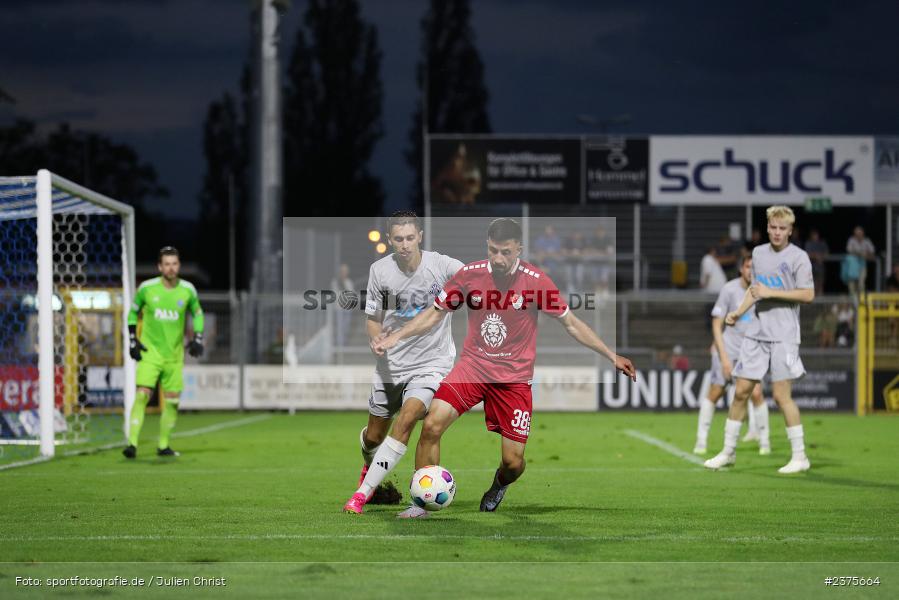 Emre Tunc, Stadion am Schönbusch, Aschaffenburg, 25.08.2023, sport, action, BFV, Fussball, Saison 2023/2024, 6. Spieltag, Regionalliga Bayern, TGM, SVA, Türkgücü München, SV Viktoria Aschaffenburg - Bild-ID: 2375664