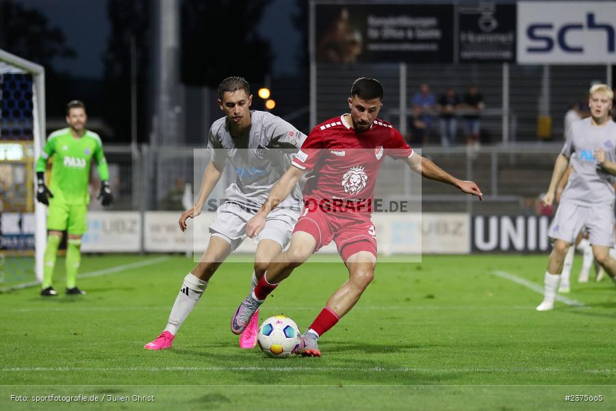 Emre Tunc, Stadion am Schönbusch, Aschaffenburg, 25.08.2023, sport, action, BFV, Fussball, Saison 2023/2024, 6. Spieltag, Regionalliga Bayern, TGM, SVA, Türkgücü München, SV Viktoria Aschaffenburg - Bild-ID: 2375665