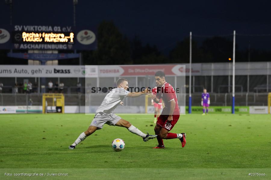 Halit Yilmaz, Stadion am Schönbusch, Aschaffenburg, 25.08.2023, sport, action, BFV, Fussball, Saison 2023/2024, 6. Spieltag, Regionalliga Bayern, TGM, SVA, Türkgücü München, SV Viktoria Aschaffenburg - Bild-ID: 2375666