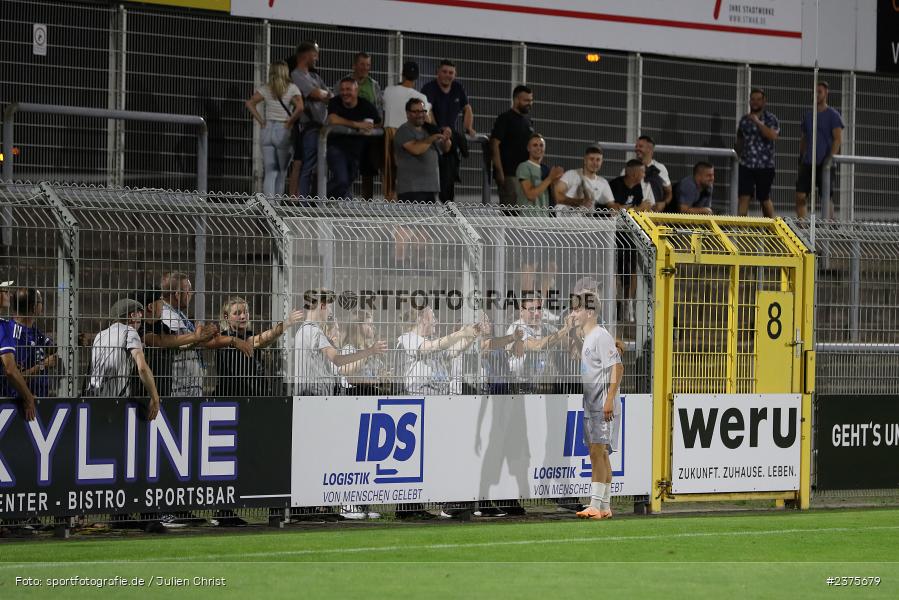 Lars Kleiner, Stadion am Schönbusch, Aschaffenburg, 25.08.2023, sport, action, BFV, Fussball, Saison 2023/2024, 6. Spieltag, Regionalliga Bayern, TGM, SVA, Türkgücü München, SV Viktoria Aschaffenburg - Bild-ID: 2375679