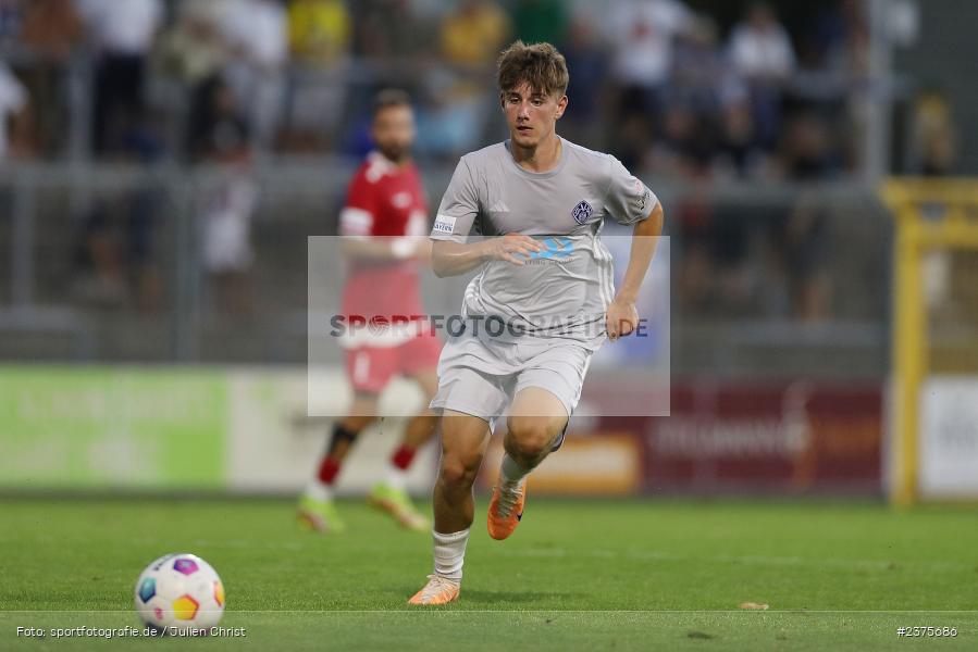 Lars Kleiner, Stadion am Schönbusch, Aschaffenburg, 25.08.2023, sport, action, BFV, Fussball, Saison 2023/2024, 6. Spieltag, Regionalliga Bayern, TGM, SVA, Türkgücü München, SV Viktoria Aschaffenburg - Bild-ID: 2375686