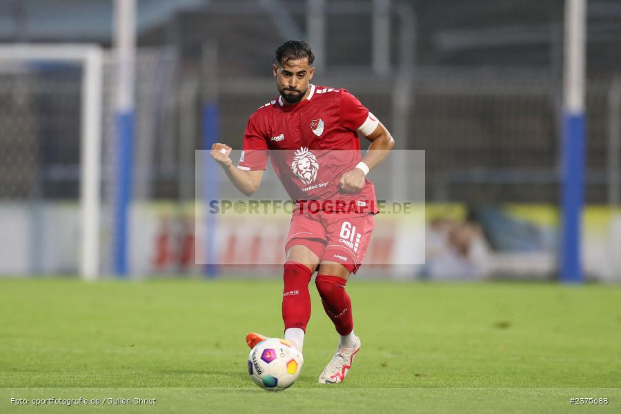 Ünal Tosun, Stadion am Schönbusch, Aschaffenburg, 25.08.2023, sport, action, BFV, Fussball, Saison 2023/2024, 6. Spieltag, Regionalliga Bayern, TGM, SVA, Türkgücü München, SV Viktoria Aschaffenburg - Bild-ID: 2375688