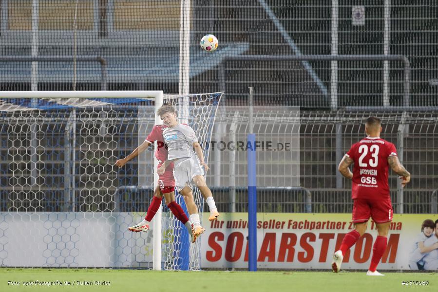 Lars Kleiner, Stadion am Schönbusch, Aschaffenburg, 25.08.2023, sport, action, BFV, Fussball, Saison 2023/2024, 6. Spieltag, Regionalliga Bayern, TGM, SVA, Türkgücü München, SV Viktoria Aschaffenburg - Bild-ID: 2375689