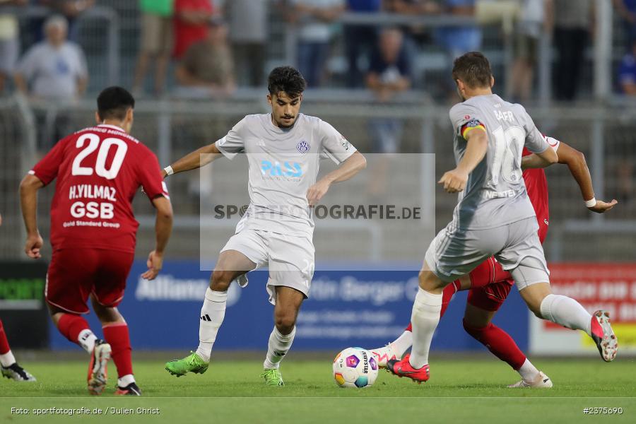 Arda Nadaroglu, Stadion am Schönbusch, Aschaffenburg, 25.08.2023, sport, action, BFV, Fussball, Saison 2023/2024, 6. Spieltag, Regionalliga Bayern, TGM, SVA, Türkgücü München, SV Viktoria Aschaffenburg - Bild-ID: 2375690