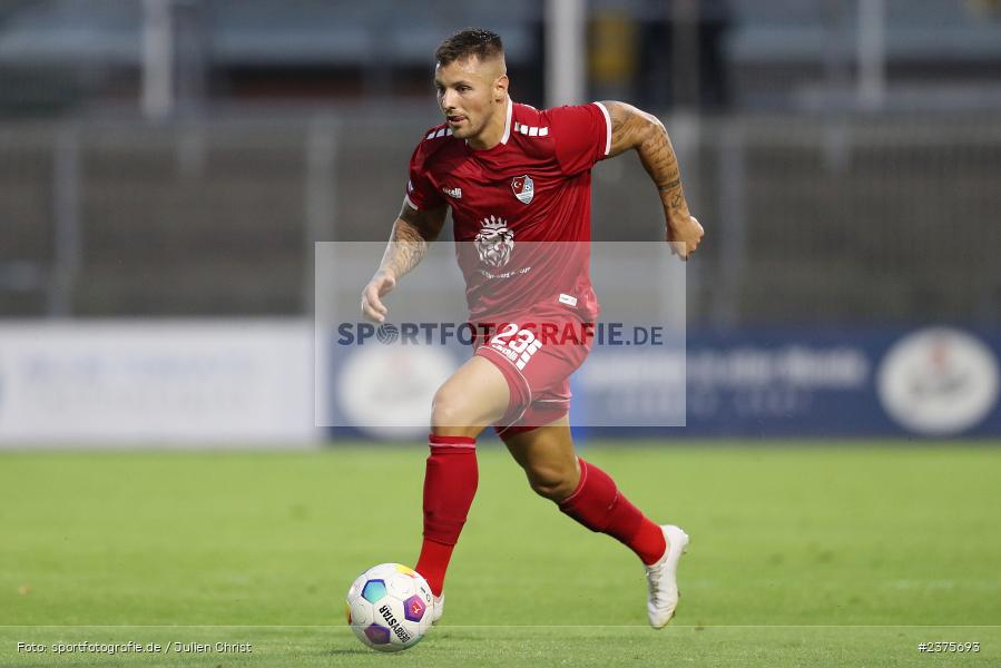 Maximilian Berwein, Stadion am Schönbusch, Aschaffenburg, 25.08.2023, sport, action, BFV, Fussball, Saison 2023/2024, 6. Spieltag, Regionalliga Bayern, TGM, SVA, Türkgücü München, SV Viktoria Aschaffenburg - Bild-ID: 2375693