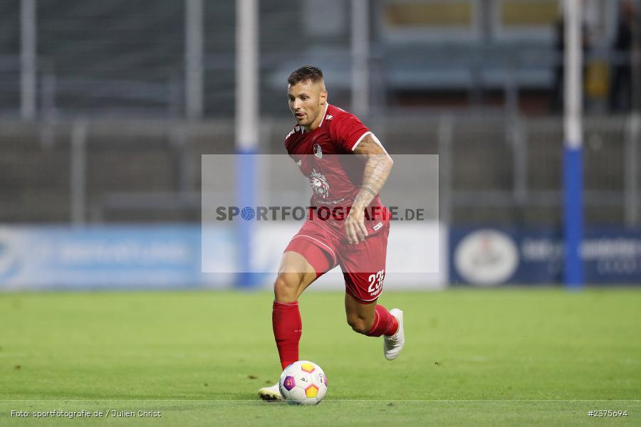 Maximilian Berwein, Stadion am Schönbusch, Aschaffenburg, 25.08.2023, sport, action, BFV, Fussball, Saison 2023/2024, 6. Spieltag, Regionalliga Bayern, TGM, SVA, Türkgücü München, SV Viktoria Aschaffenburg - Bild-ID: 2375694
