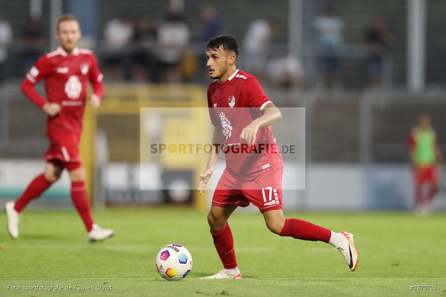 Arif Ekin, Stadion am Schönbusch, Aschaffenburg, 25.08.2023, sport, action, BFV, Fussball, Saison 2023/2024, 6. Spieltag, Regionalliga Bayern, TGM, SVA, Türkgücü München, SV Viktoria Aschaffenburg - Bild-ID: 2375702
