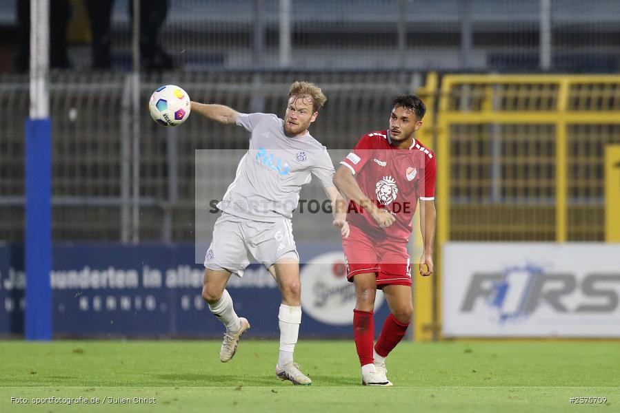 Roberto Desch, Stadion am Schönbusch, Aschaffenburg, 25.08.2023, sport, action, BFV, Fussball, Saison 2023/2024, 6. Spieltag, Regionalliga Bayern, TGM, SVA, Türkgücü München, SV Viktoria Aschaffenburg - Bild-ID: 2375709