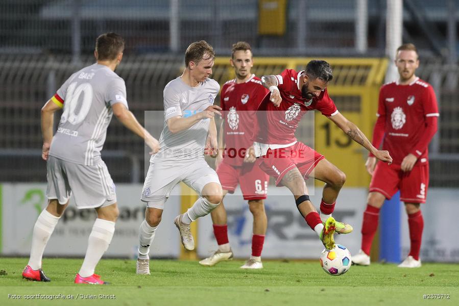 Kevin Hingerl, Stadion am Schönbusch, Aschaffenburg, 25.08.2023, sport, action, BFV, Fussball, Saison 2023/2024, 6. Spieltag, Regionalliga Bayern, TGM, SVA, Türkgücü München, SV Viktoria Aschaffenburg - Bild-ID: 2375712