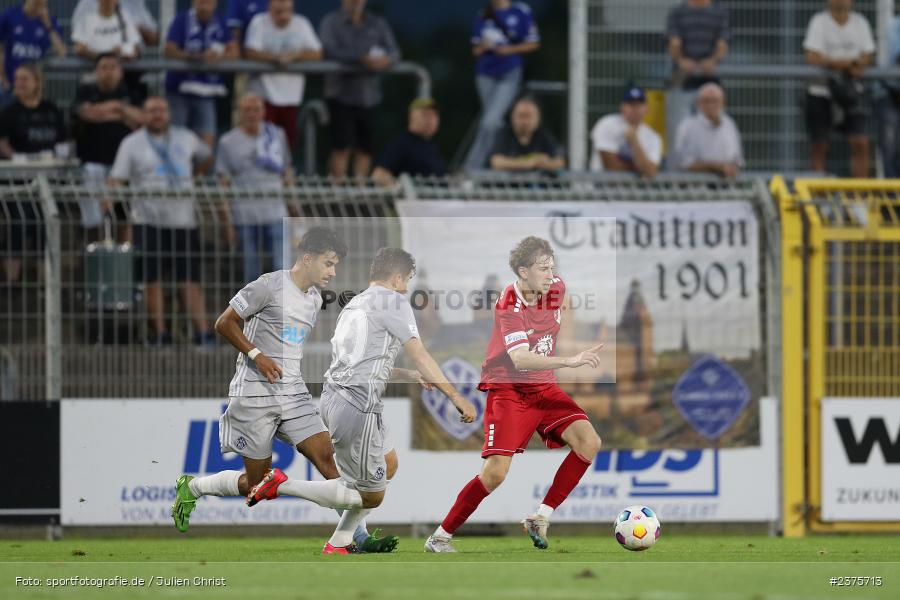 Benedict Laverty, Stadion am Schönbusch, Aschaffenburg, 25.08.2023, sport, action, BFV, Fussball, Saison 2023/2024, 6. Spieltag, Regionalliga Bayern, TGM, SVA, Türkgücü München, SV Viktoria Aschaffenburg - Bild-ID: 2375713