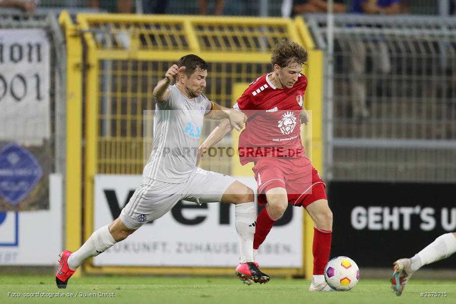 Benedict Laverty, Stadion am Schönbusch, Aschaffenburg, 25.08.2023, sport, action, BFV, Fussball, Saison 2023/2024, 6. Spieltag, Regionalliga Bayern, TGM, SVA, Türkgücü München, SV Viktoria Aschaffenburg - Bild-ID: 2375715
