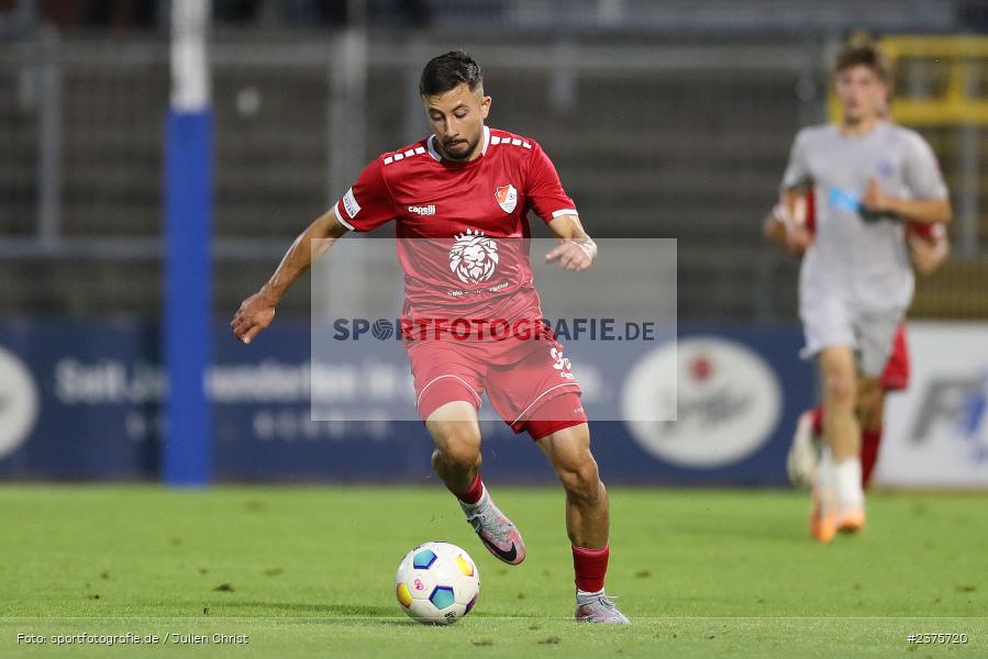 Emre Tunc, Stadion am Schönbusch, Aschaffenburg, 25.08.2023, sport, action, BFV, Fussball, Saison 2023/2024, 6. Spieltag, Regionalliga Bayern, TGM, SVA, Türkgücü München, SV Viktoria Aschaffenburg - Bild-ID: 2375720