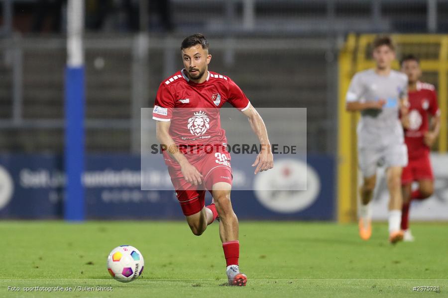 Emre Tunc, Stadion am Schönbusch, Aschaffenburg, 25.08.2023, sport, action, BFV, Fussball, Saison 2023/2024, 6. Spieltag, Regionalliga Bayern, TGM, SVA, Türkgücü München, SV Viktoria Aschaffenburg - Bild-ID: 2375721 Emre Tunc, Stadion am Schönbusch, Aschaffenburg, 25.08.2023, sport, action, BFV, Fussball, Saison 2023/2024, 6. Spieltag, Regionalliga Bayern, TGM, SVA, Türkgücü München, SV Viktoria Aschaffenburg - Bild-ID: 2375721
