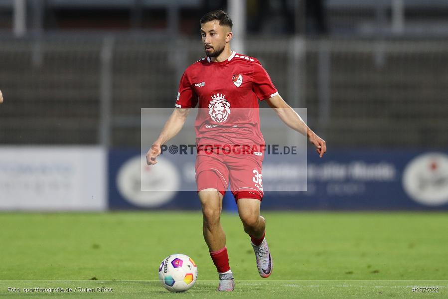 Emre Tunc, Stadion am Schönbusch, Aschaffenburg, 25.08.2023, sport, action, BFV, Fussball, Saison 2023/2024, 6. Spieltag, Regionalliga Bayern, TGM, SVA, Türkgücü München, SV Viktoria Aschaffenburg - Bild-ID: 2375722 Emre Tunc, Stadion am Schönbusch, Aschaffenburg, 25.08.2023, sport, action, BFV, Fussball, Saison 2023/2024, 6. Spieltag, Regionalliga Bayern, TGM, SVA, Türkgücü München, SV Viktoria Aschaffenburg - Bild-ID: 2375722