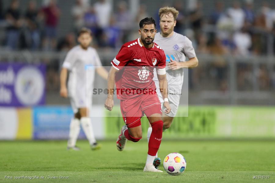 Ünal Tosun, Stadion am Schönbusch, Aschaffenburg, 25.08.2023, sport, action, BFV, Fussball, Saison 2023/2024, 6. Spieltag, Regionalliga Bayern, TGM, SVA, Türkgücü München, SV Viktoria Aschaffenburg - Bild-ID: 2375727