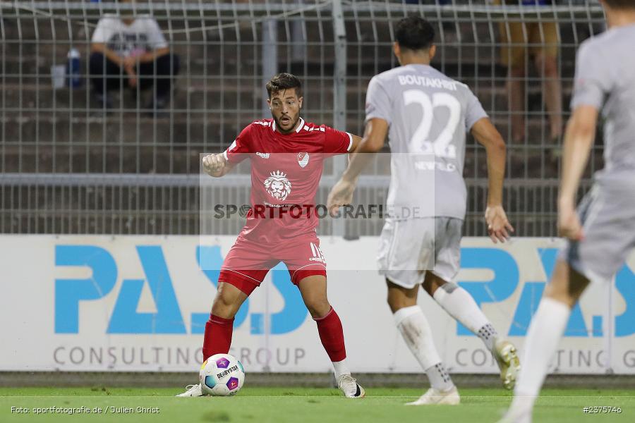 Moritz Müller, Stadion am Schönbusch, Aschaffenburg, 25.08.2023, sport, action, BFV, Fussball, Saison 2023/2024, 6. Spieltag, Regionalliga Bayern, TGM, SVA, Türkgücü München, SV Viktoria Aschaffenburg - Bild-ID: 2375746
