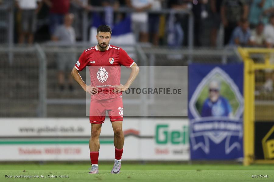 Emre Tunc, Stadion am Schönbusch, Aschaffenburg, 25.08.2023, sport, action, BFV, Fussball, Saison 2023/2024, 6. Spieltag, Regionalliga Bayern, TGM, SVA, Türkgücü München, SV Viktoria Aschaffenburg - Bild-ID: 2375748