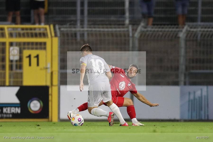 Benjamin Baier, Stadion am Schönbusch, Aschaffenburg, 25.08.2023, sport, action, BFV, Fussball, Saison 2023/2024, 6. Spieltag, Regionalliga Bayern, TGM, SVA, Türkgücü München, SV Viktoria Aschaffenburg - Bild-ID: 2375751