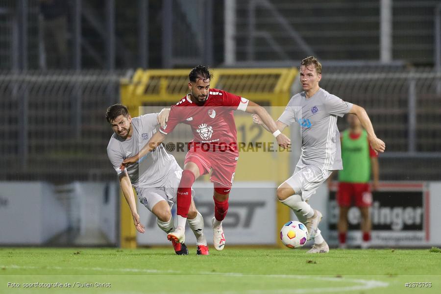 Ünal Tosun, Stadion am Schönbusch, Aschaffenburg, 25.08.2023, sport, action, BFV, Fussball, Saison 2023/2024, 6. Spieltag, Regionalliga Bayern, TGM, SVA, Türkgücü München, SV Viktoria Aschaffenburg - Bild-ID: 2375753