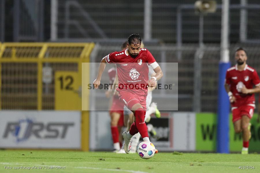 Ünal Tosun, Stadion am Schönbusch, Aschaffenburg, 25.08.2023, sport, action, BFV, Fussball, Saison 2023/2024, 6. Spieltag, Regionalliga Bayern, TGM, SVA, Türkgücü München, SV Viktoria Aschaffenburg - Bild-ID: 2375754