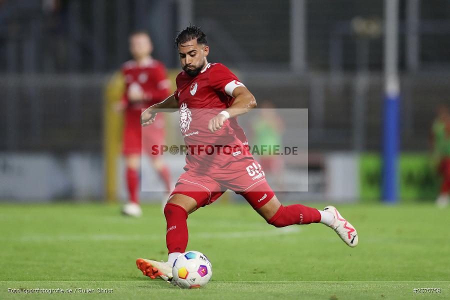 Ünal Tosun, Stadion am Schönbusch, Aschaffenburg, 25.08.2023, sport, action, BFV, Fussball, Saison 2023/2024, 6. Spieltag, Regionalliga Bayern, TGM, SVA, Türkgücü München, SV Viktoria Aschaffenburg - Bild-ID: 2375758